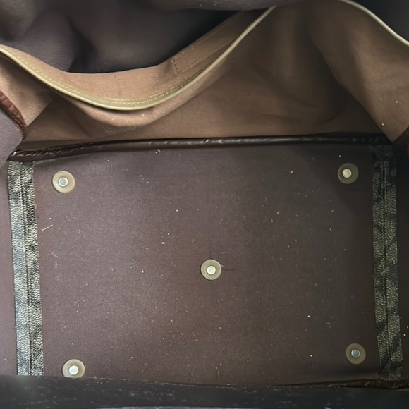 YSL Gray and Tan Travel Bag - Picture 11 of 16